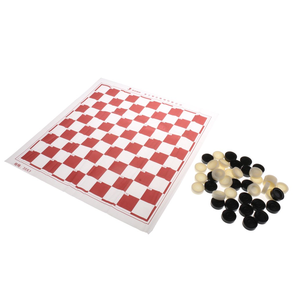 Amazon.co.jp: DeeRace 子供の幼児のためのポータブル国際ドラフツ