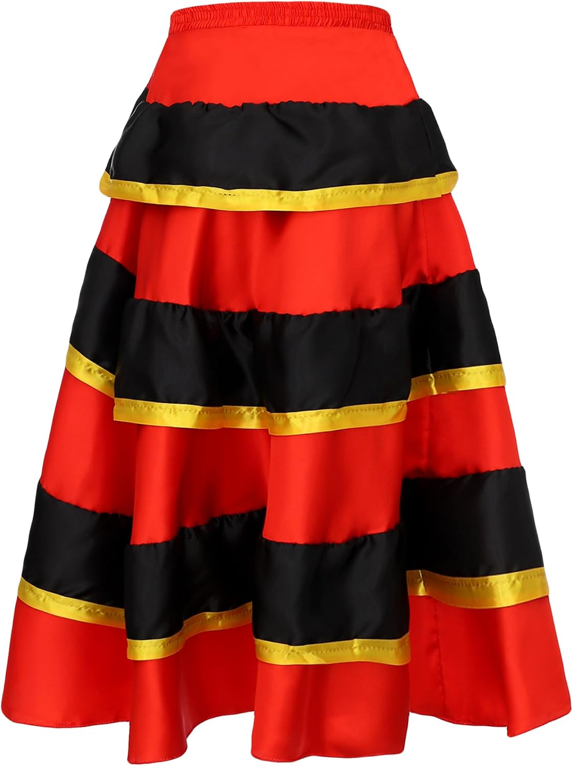 Kids Girls Flamenco Spanish Bull Dance Skirt Skirts Big Swing Skirts Dance Performance Costume