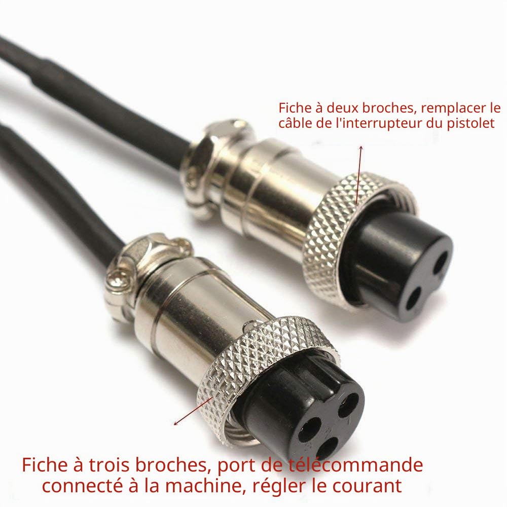 SUSEMSE Pédale de soudeur 2 + 3 broches pour machines à souder TIG Équipement de contrôle de plaque de pied