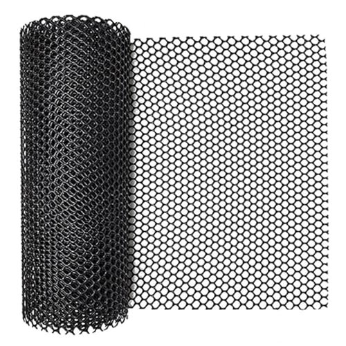 Rete per recinzione da giardino fai da te, per balcone e casa, rete anti-caduta sicura per gatti e animali domestici, protegge finestre e scale, 8 mm, rete di plastica verde per pollame (larghezza 0.)