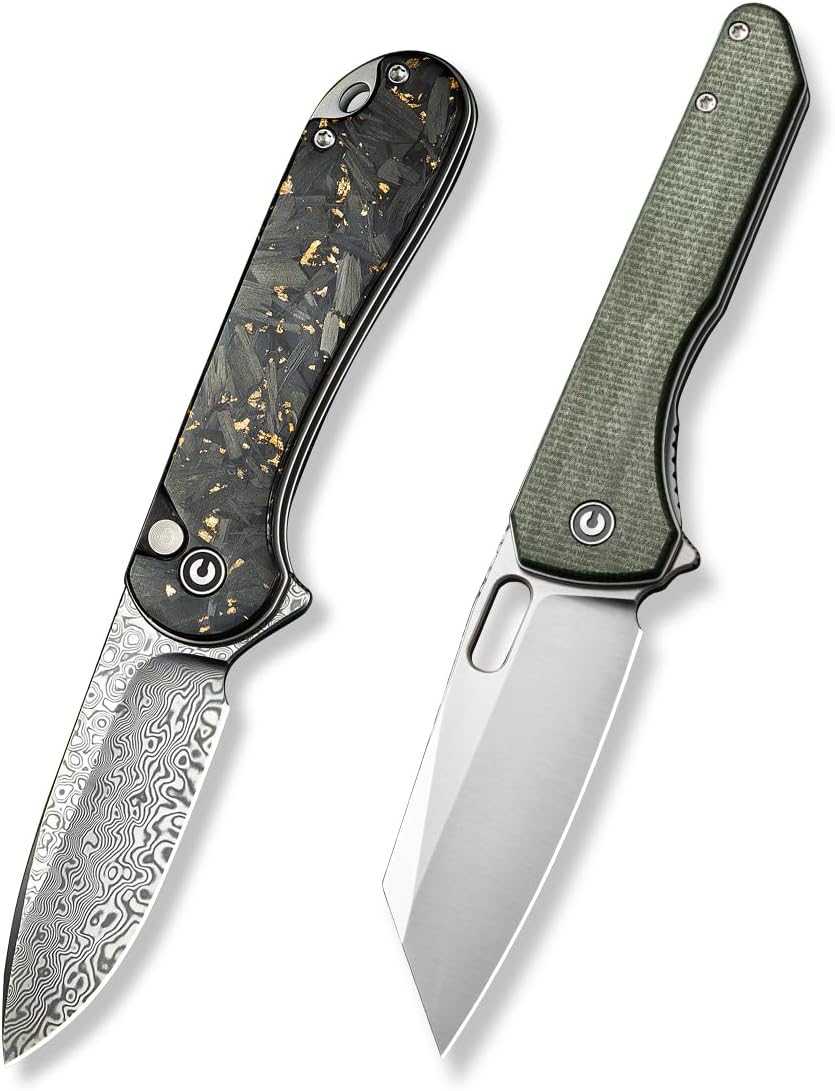CIVIVI Button Lock Elementum II and Nugz, Great EDC Knife Set