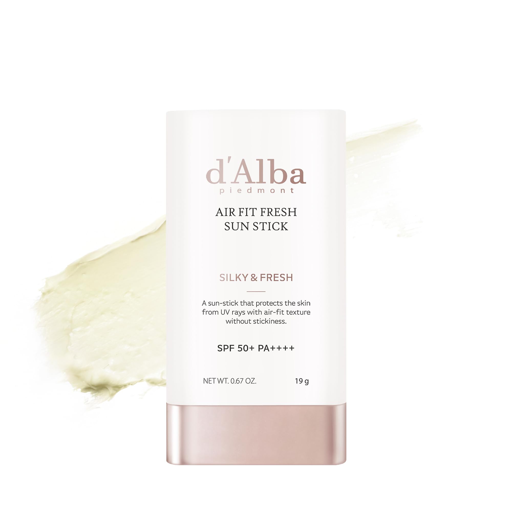 d'Alba Air Fit Fresh Sun Stick, 0.7 oz (19 g), UV Stick, Sunscreen, Face Sunstick, UV Protection, UV Care, SPF50+ PA++++, Vegan