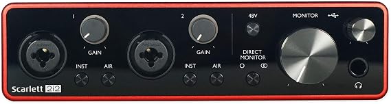 Focusrite SCARLETT 2I2 3rd Gen 192KHz USB Audio Interface w/ Pro Tools First