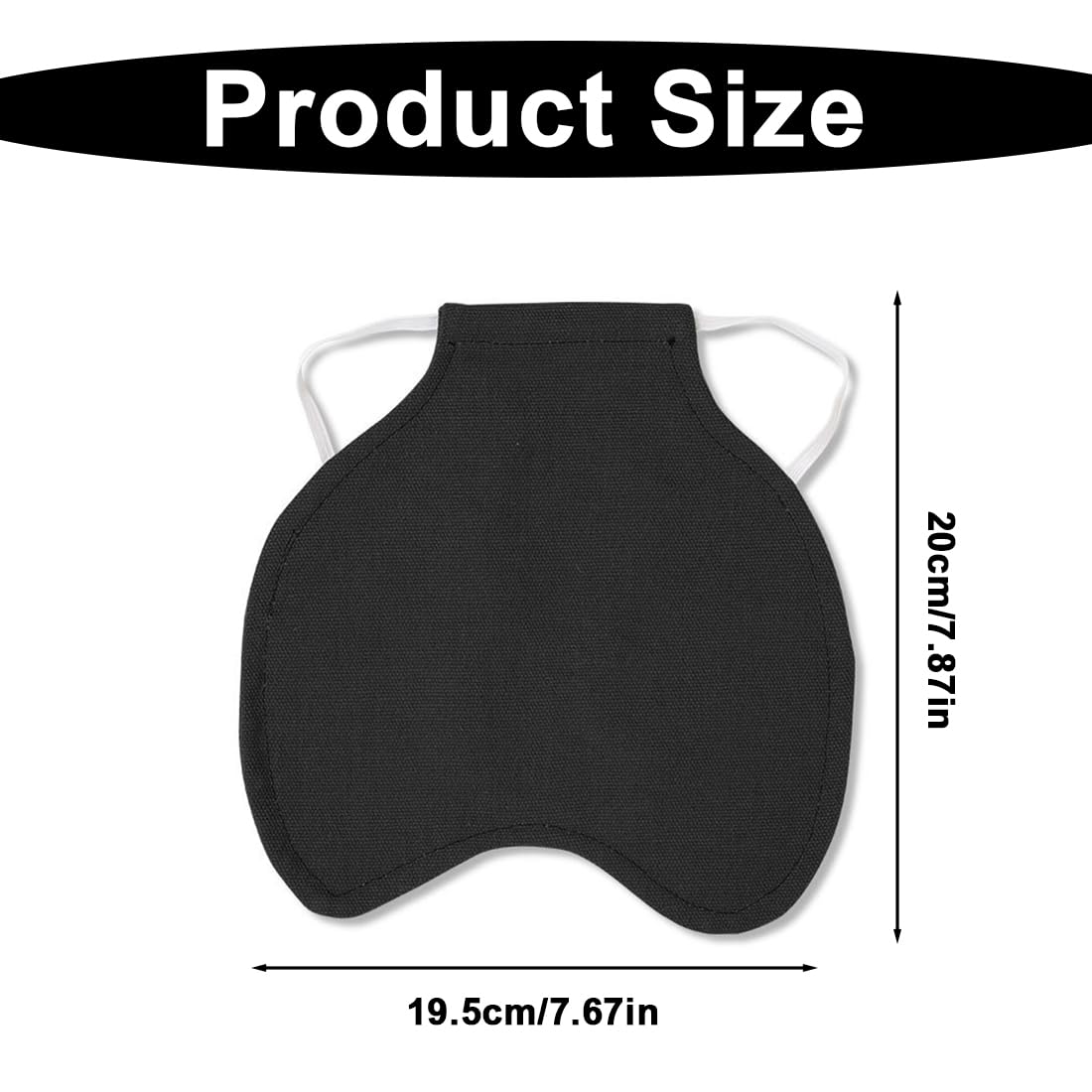 Selle de Protection pour Poules Tablier de Protection des Ailes Protège-Dos pour Poules et Canards Accessoire d'Élevage (Noir)