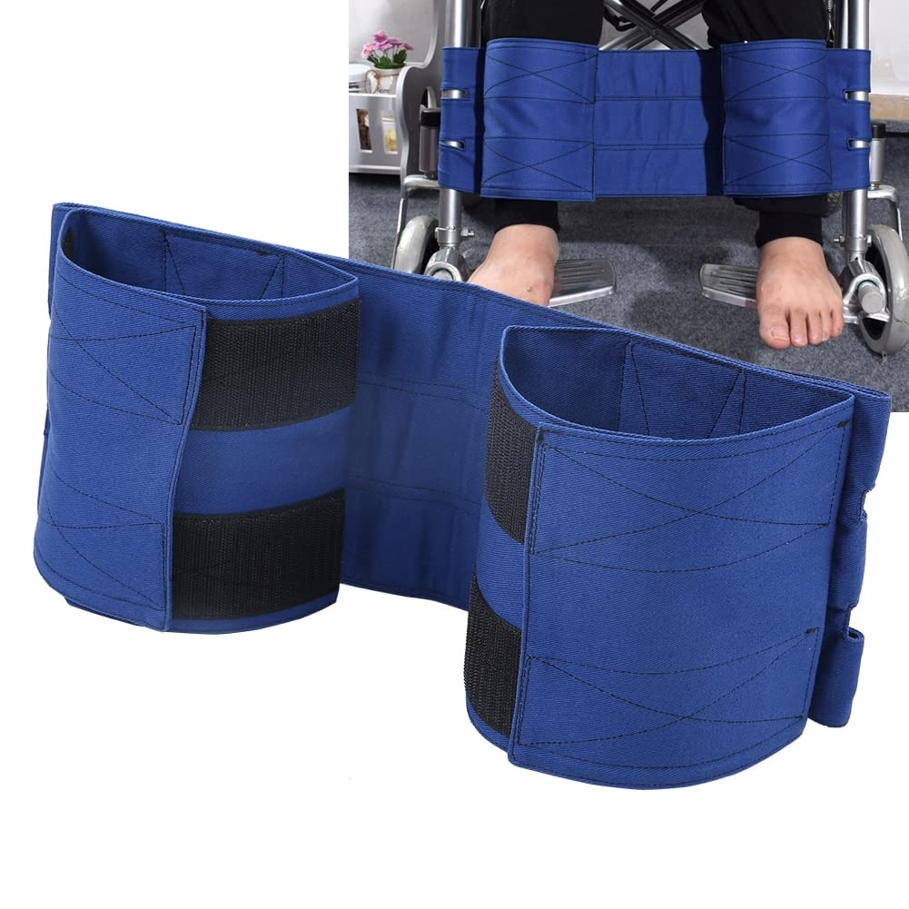 Cinturón de Seguridad para piernas de Silla de Ruedas. Sujeción de piernas para Silla de Ruedas. Alta solidez del Color para el Cuidado de Ancianos. Enfermería Domiciliar