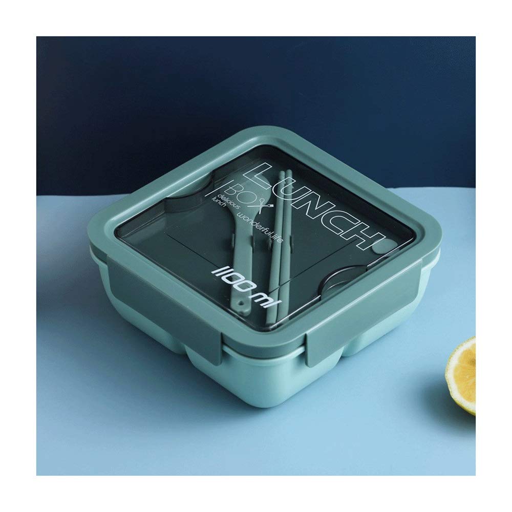 Bento Lunch Box Boîte à repas Passe au micro-ondes avec compartiments séparés pour la préparation des repas et le déjeuner