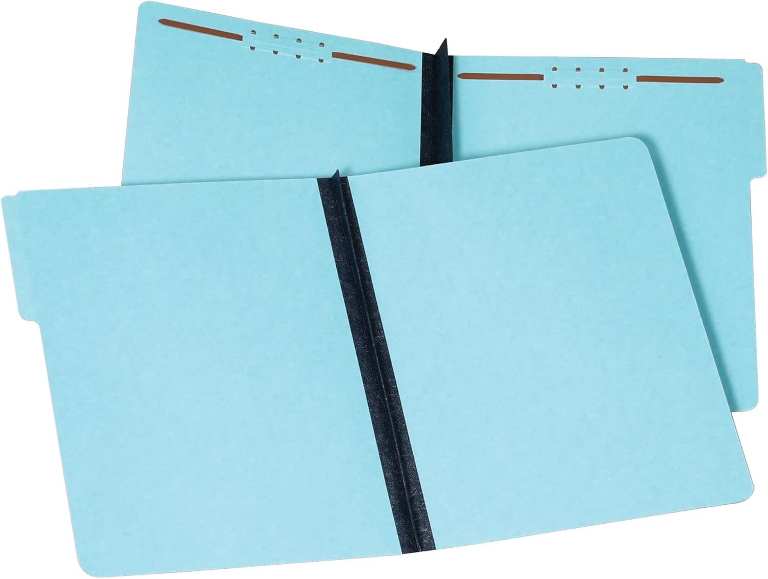 Pendaflex® Pressboard Fastener Folders, 2" Expansion, Letter Size, 100% Recycled, Light Blue, Pack Of 25 Folders