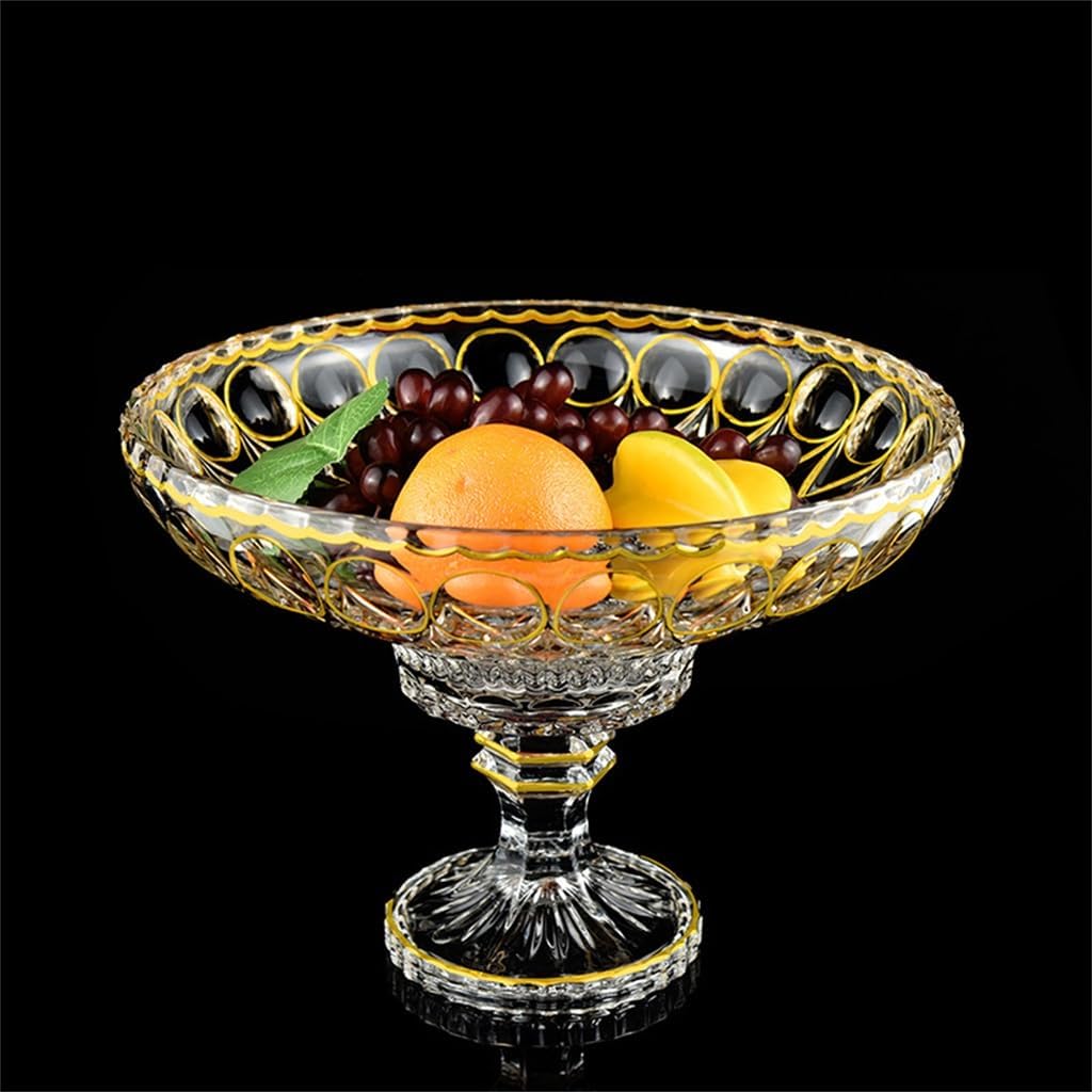 Eight Flowers Handmade Gold High Fruit Plate Home Soft Decoration Decorative Pitcher