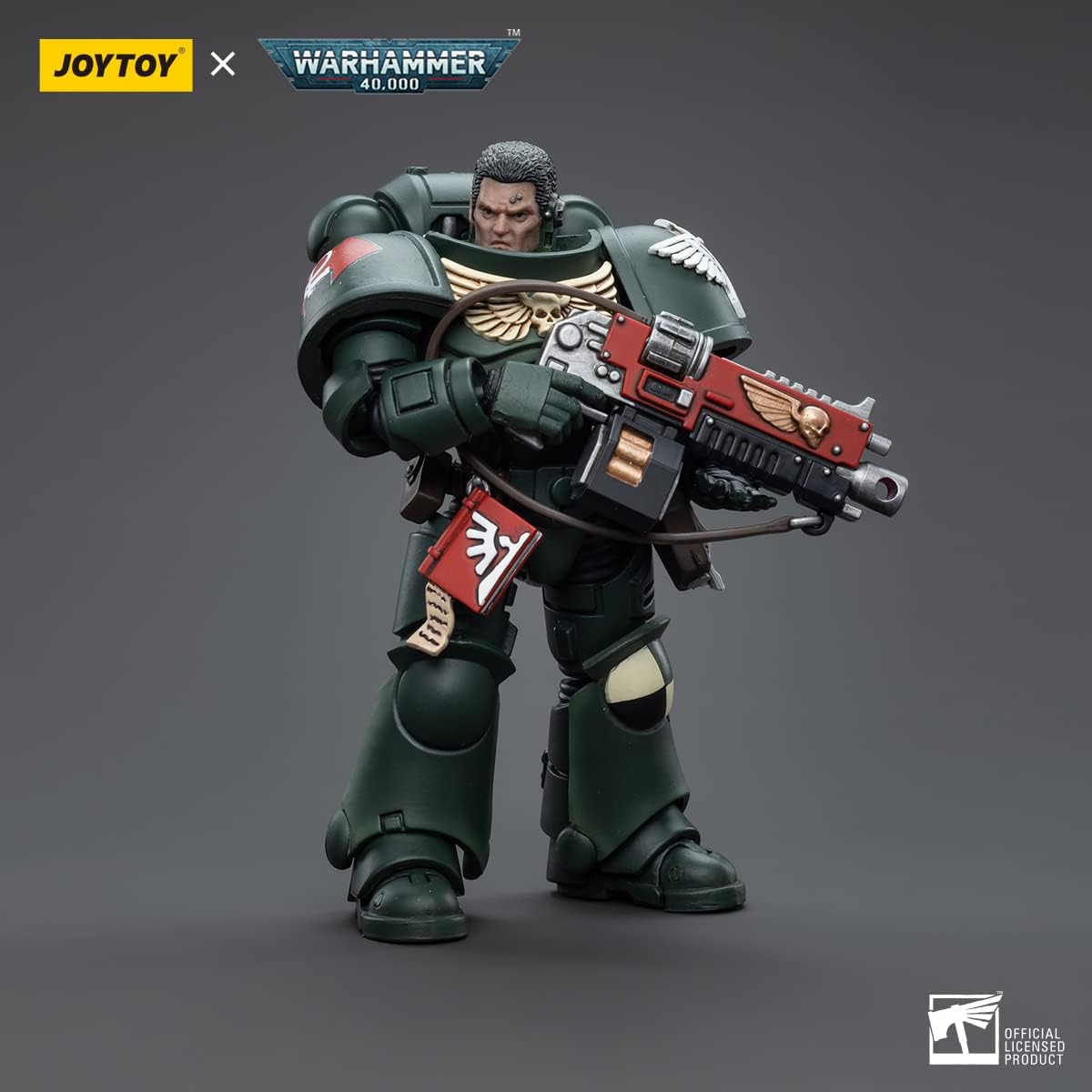 LEBOO JOYTOY Warhammer 40K 1/18 Action Figure Dark Angels Intercessors Brother Asharr 4.8in high Joy Toy Models