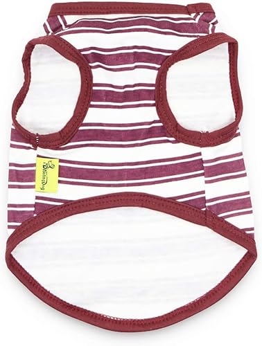 Miniatura 6 de Paquete de 6 camisas para perros pequeños para niñas, camisetas para cachorros, camisas para perros a rayas, ropa para niñas, ropa para cachorros,