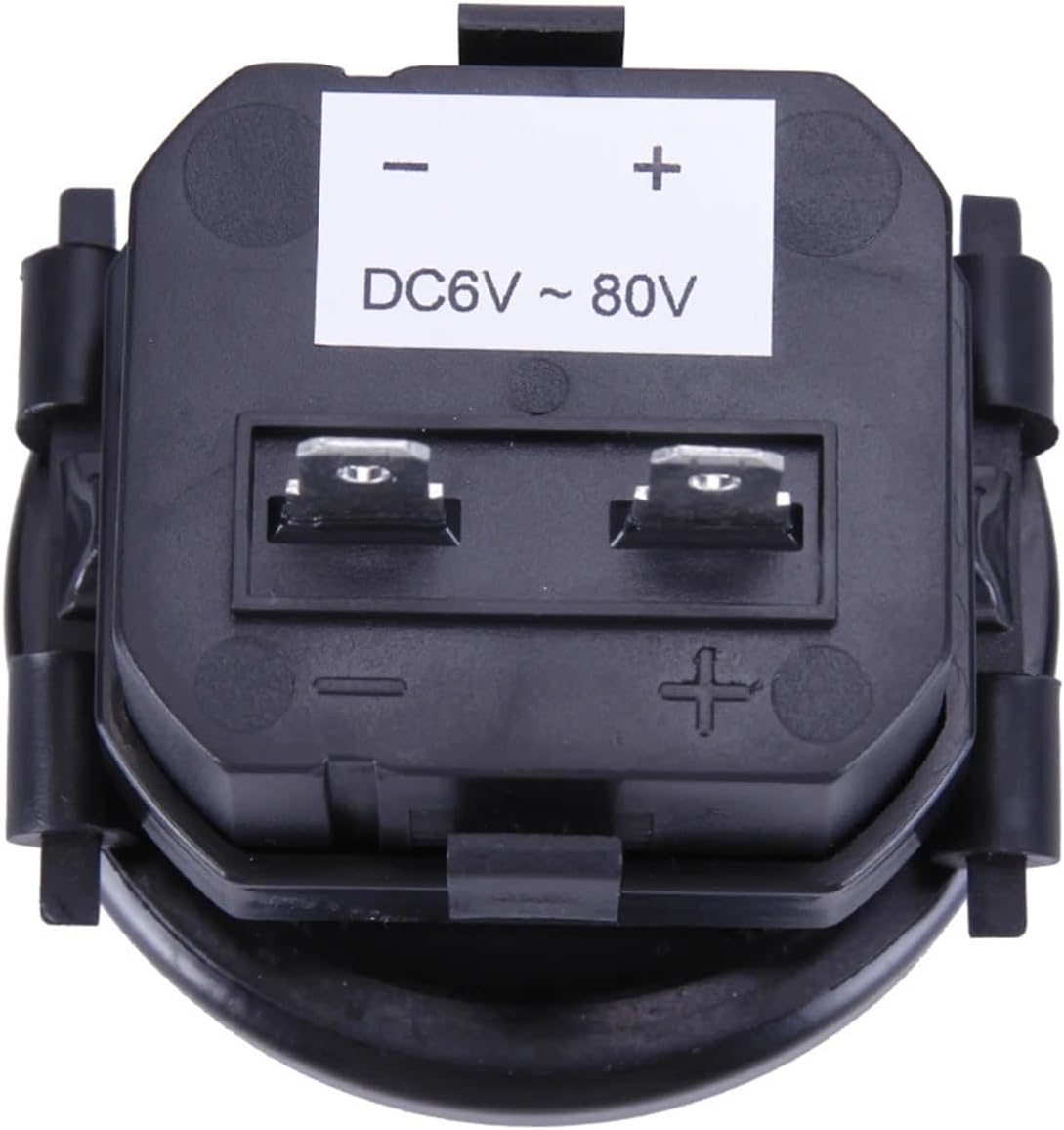 DC 12/24/36V Digital Hour Meter Counter Quartz Timer for Marine Boat Engine 2" Round Waterproof Gauge Motorcycle C-ar Trucks