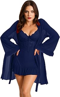 Empire Design Solid Halter Long Lingerie Set Material Satin Lace Chiffon GAMAL SONS FOR ABAYA(GS-)00420Parent