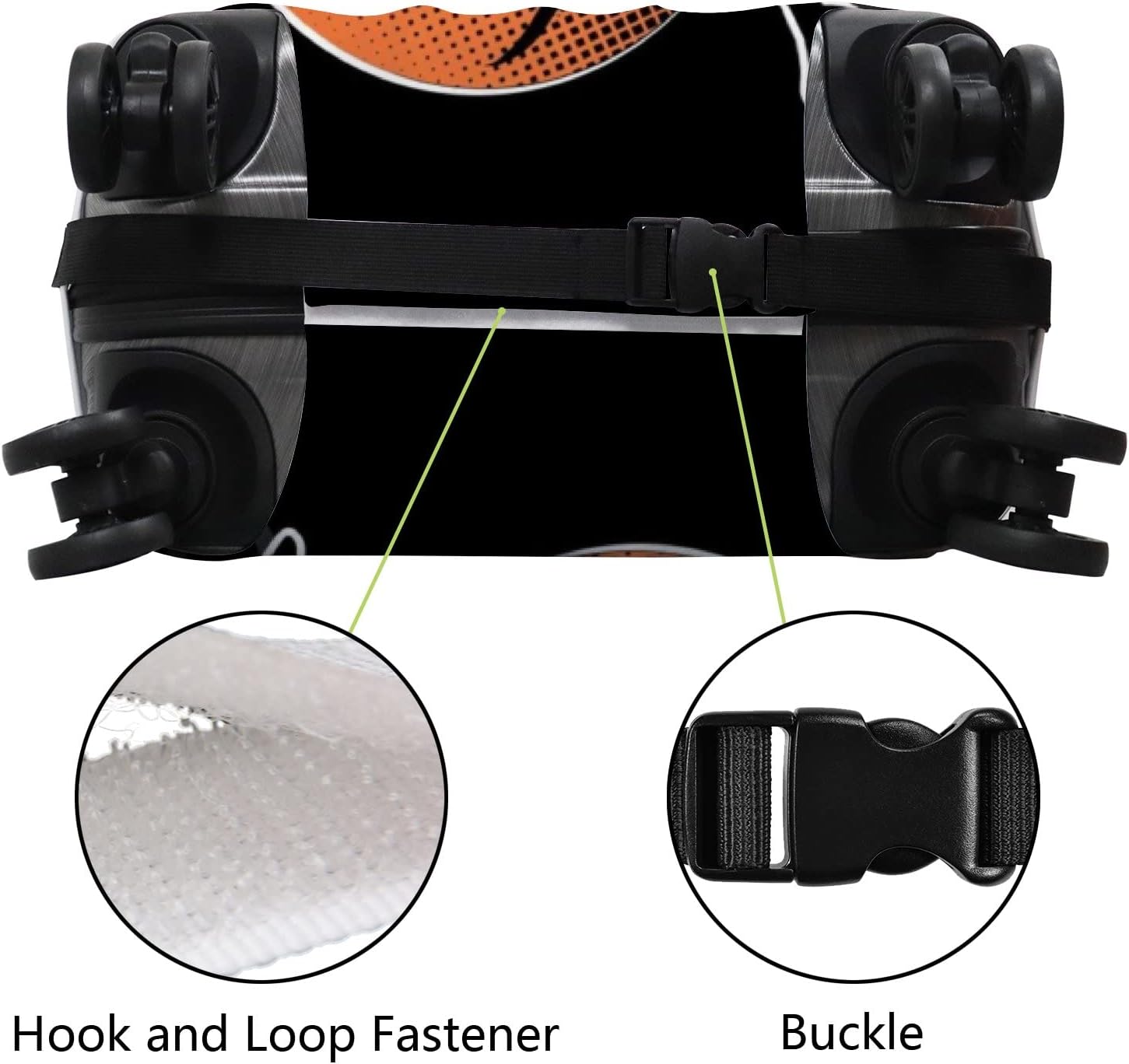 review Hapuxt Luggage Cover Spandex Travel Suitcase Protector Modern Basketball Player Boy Sport Style Washable Baggage Cover XL Fits 29-32 Inch Luggage