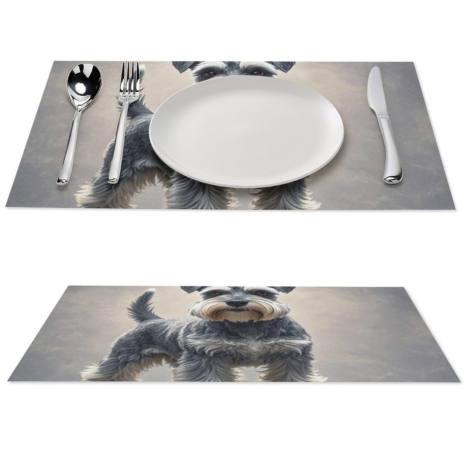 Set de table antidérapant Schnauzer contre les taches et la chaleur