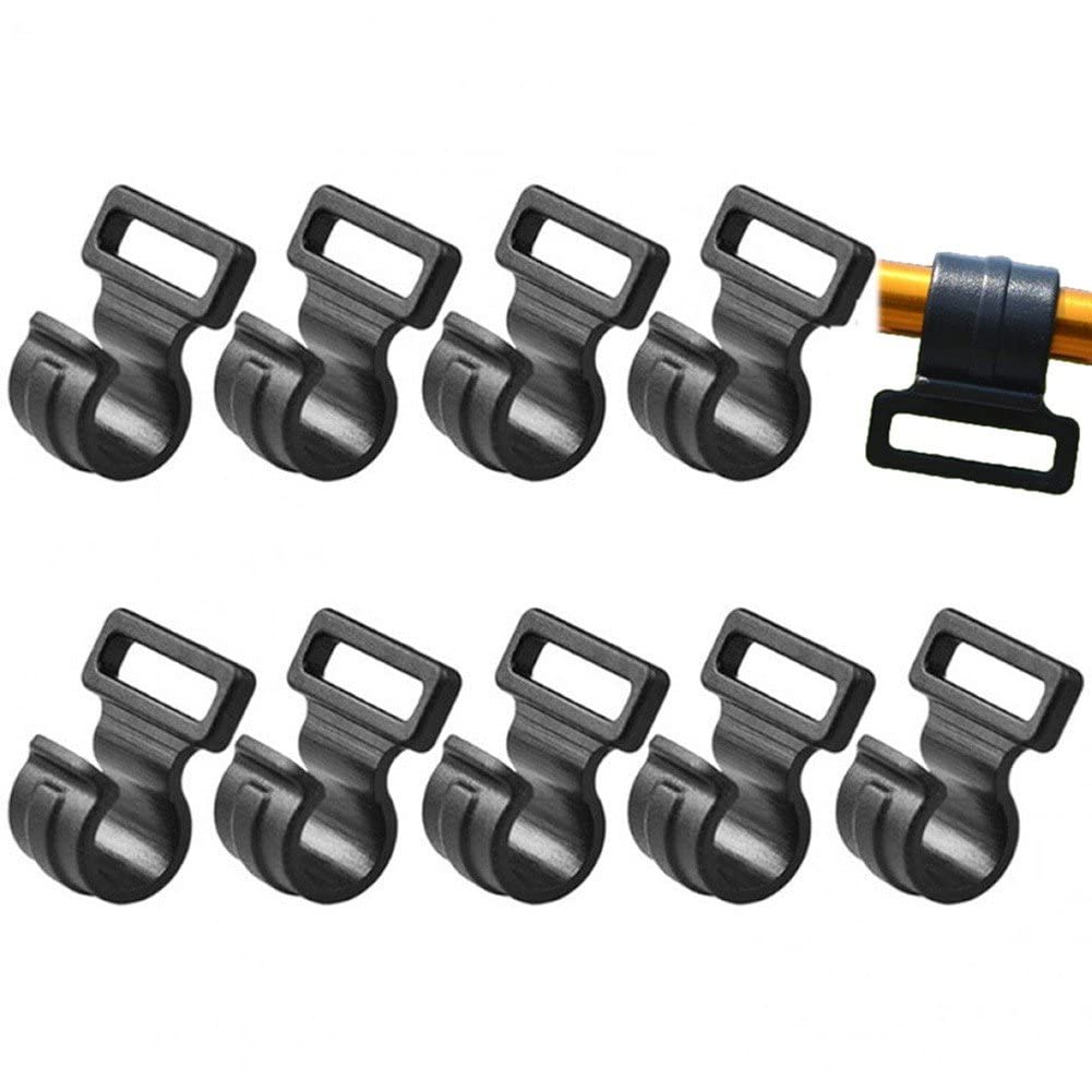 Stakee Plastic Tent Hook 10pcs Tarp Clip Clamp Canopy Windproof Hook Camping Tent for Outdoors Camping