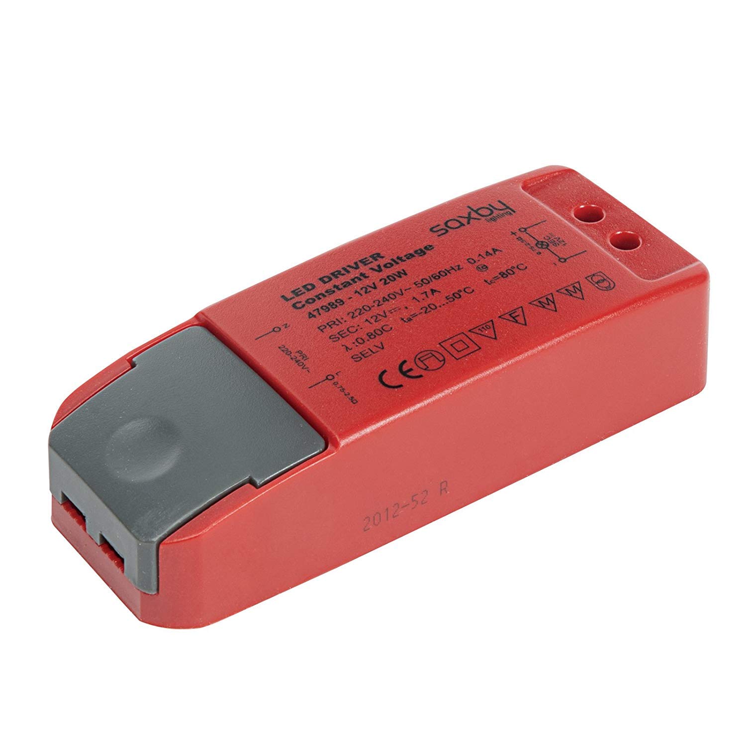 LED Driver Power Supply Transformer 12V Constant Voltage 20W Red