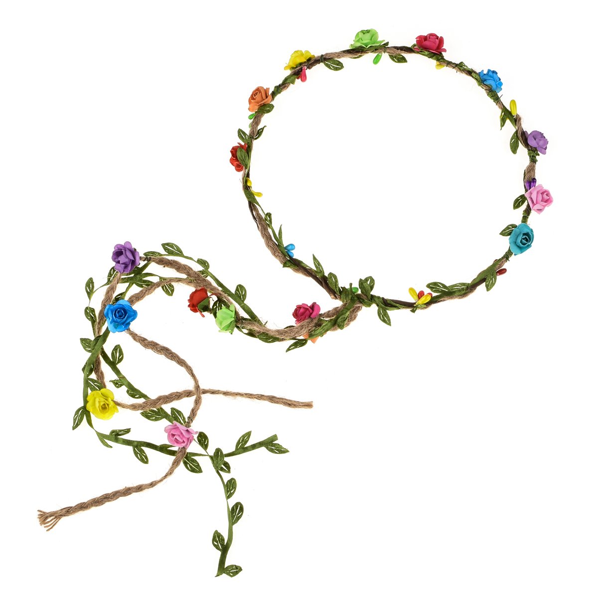 DDazzling Flower Crown Floral Wreath Headband Floral
