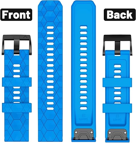 Vista 17 de Compatible con Garmin Fenix 7X Band 1.024 in de ancho, correas de reloj suaves de repuesto para Fenix 7X/Fenix 6X/Fenix 6X Pro/Fenix 5X/Fenix 5X