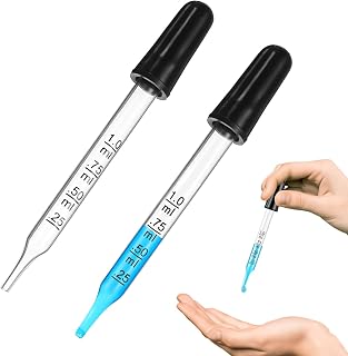 スポイト 目盛り付きスポイト1ml 2本入り ガラス製 グラス ス移送液用 イージードーズ用 計測用薬 水分 化粧品 香水 精油 小分け