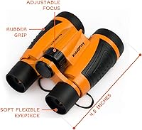 Vista 5 de Adventure Kidz - Kit de exploración al aire libre, binoculares con estuche, linterna, brújula, silbato, lupa, mochila, paquete (14 artículos)