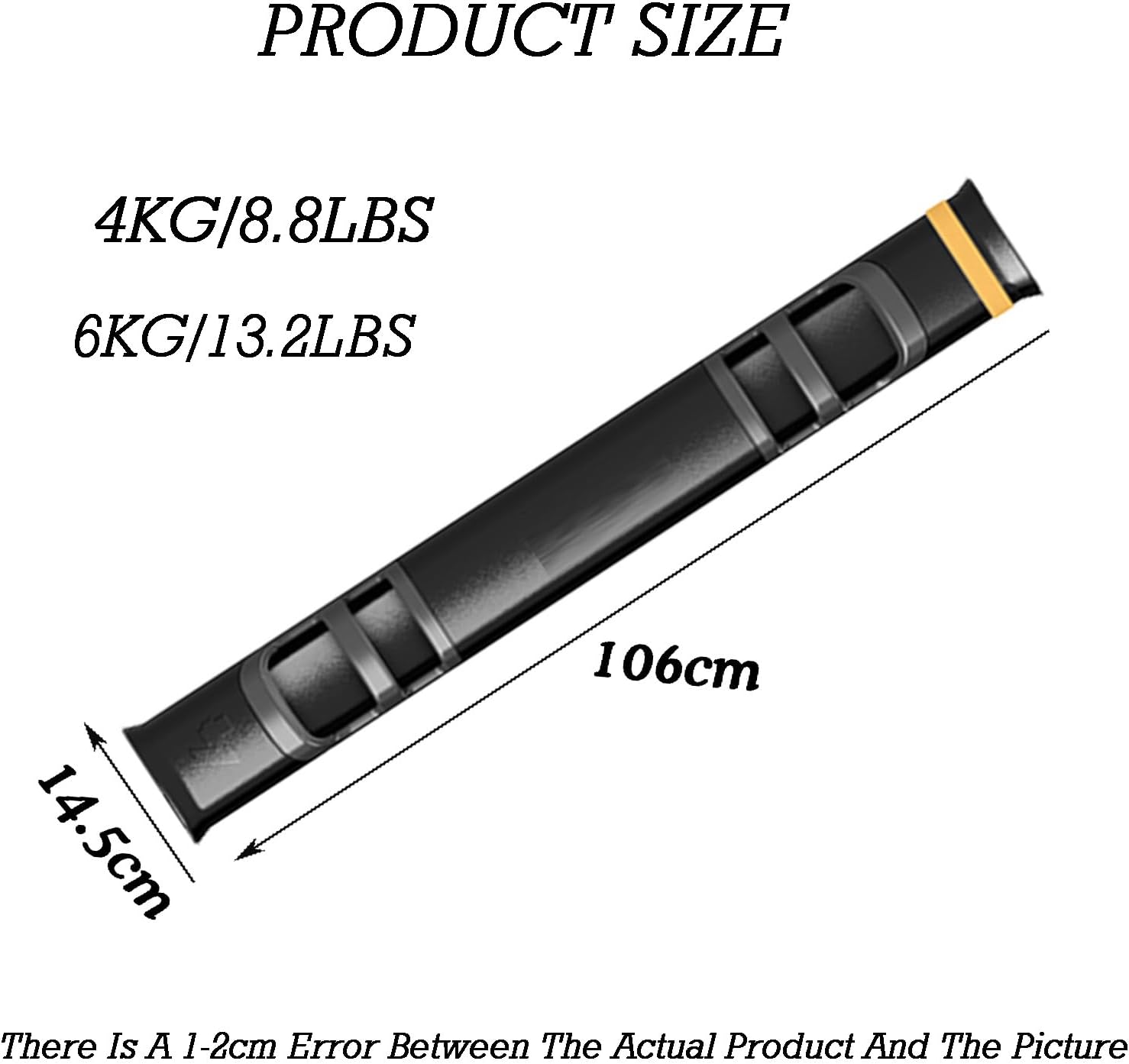 Weighted Strength Training Bucket Portable Training Rubber Bar,Weight Bearing Strength Training Bucket Men and Women Yoga Column