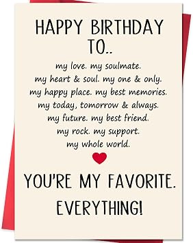 Funny Birthday Card Gifts for Husband Wife | Unique Birthday Card for Him Her, Made from 300gsm Recycled Cardstock with an Inside Message
