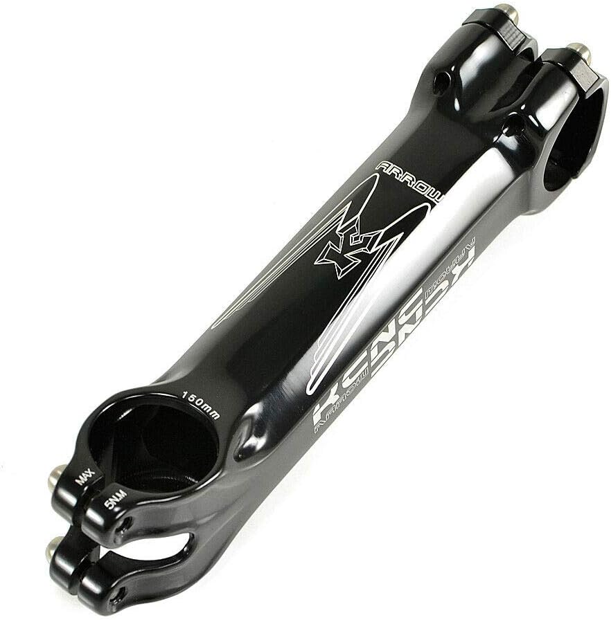KCNC Arrow 7050 Alloy Stem, 31.8x150mm, Black (High Polish), KST35-024BK-OE, SK2140-T