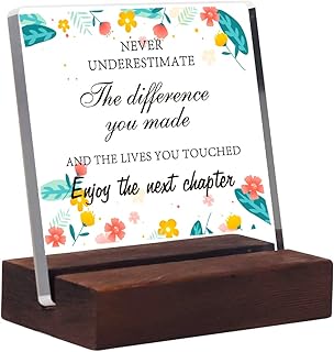 Retirement Gifts for Women/Men, Acrylic Plaque - Retirement Gifts, Leaving Gifts for Colleagues Women Men, Happy Retirement Gifts for Colleague/Friends/Boss/Nurse/Teater/Women/Men