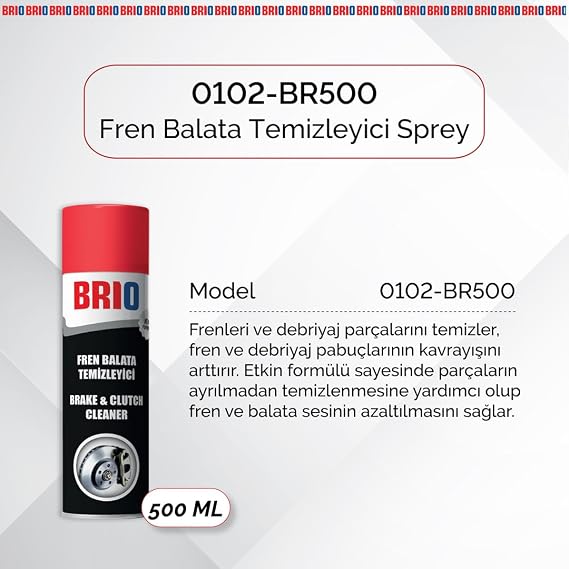 Brio Fren Balata Temizleyici Sprey 500 Ml