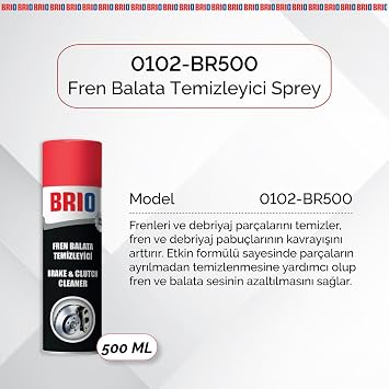 Brio Fren Balata Temizleyici Sprey 500 Ml