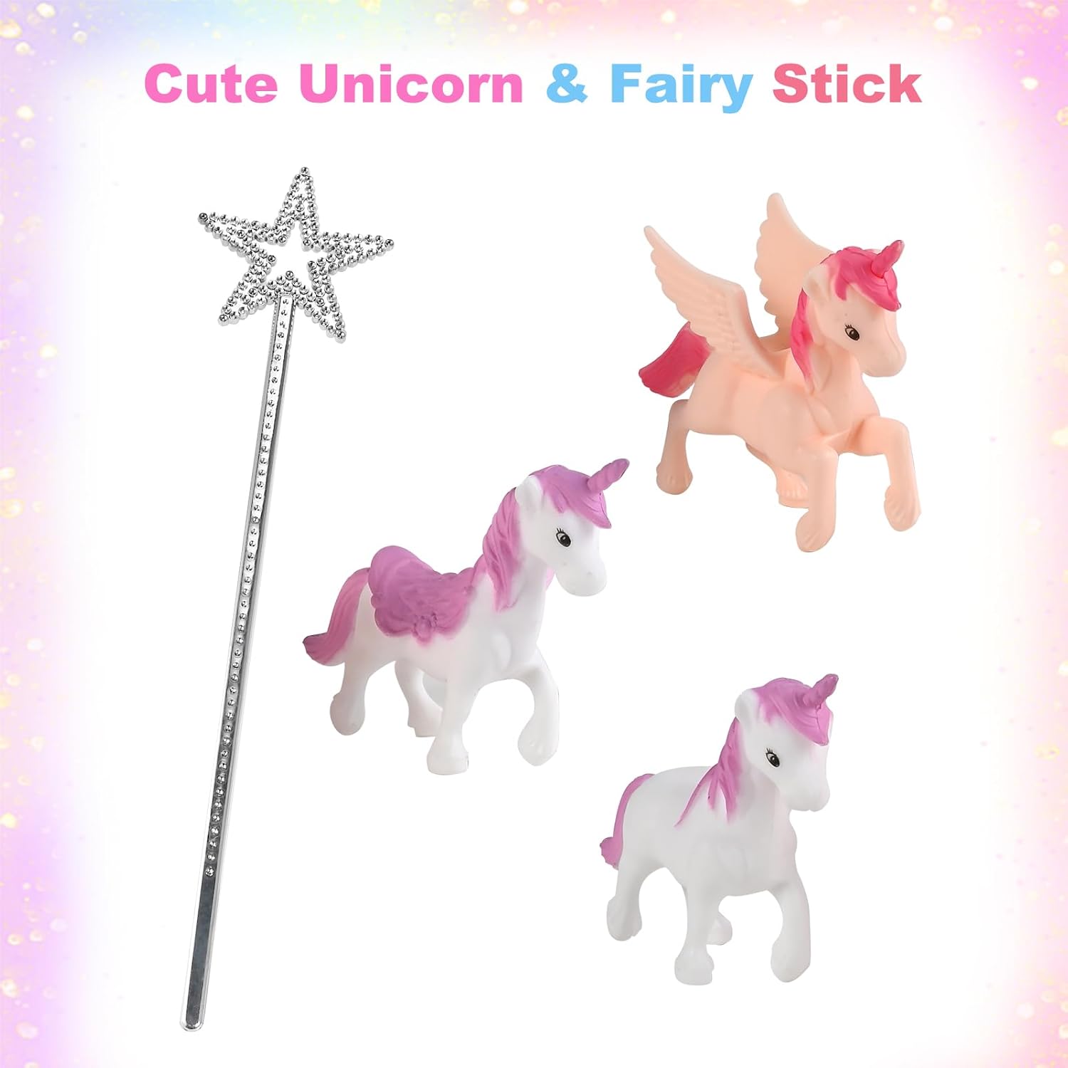 48Pcs Unicorn Sensory Bin Sand Kit Toy for Toddler Girls with 3 Unicorns, Unicorn Toys for Girls Age 4-6, 6 Castle Molds, 2.2Lbs Color Sand, Learning Toys Birthday Gift for Kids Age 3 4 5