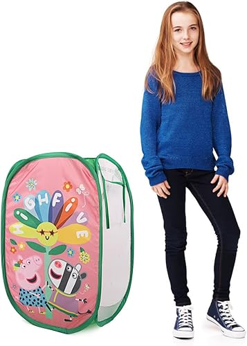 Miniatura 6 de Cesta desplegable con asas de transporte duraderas, 13 estilos de dibujos animados para niños