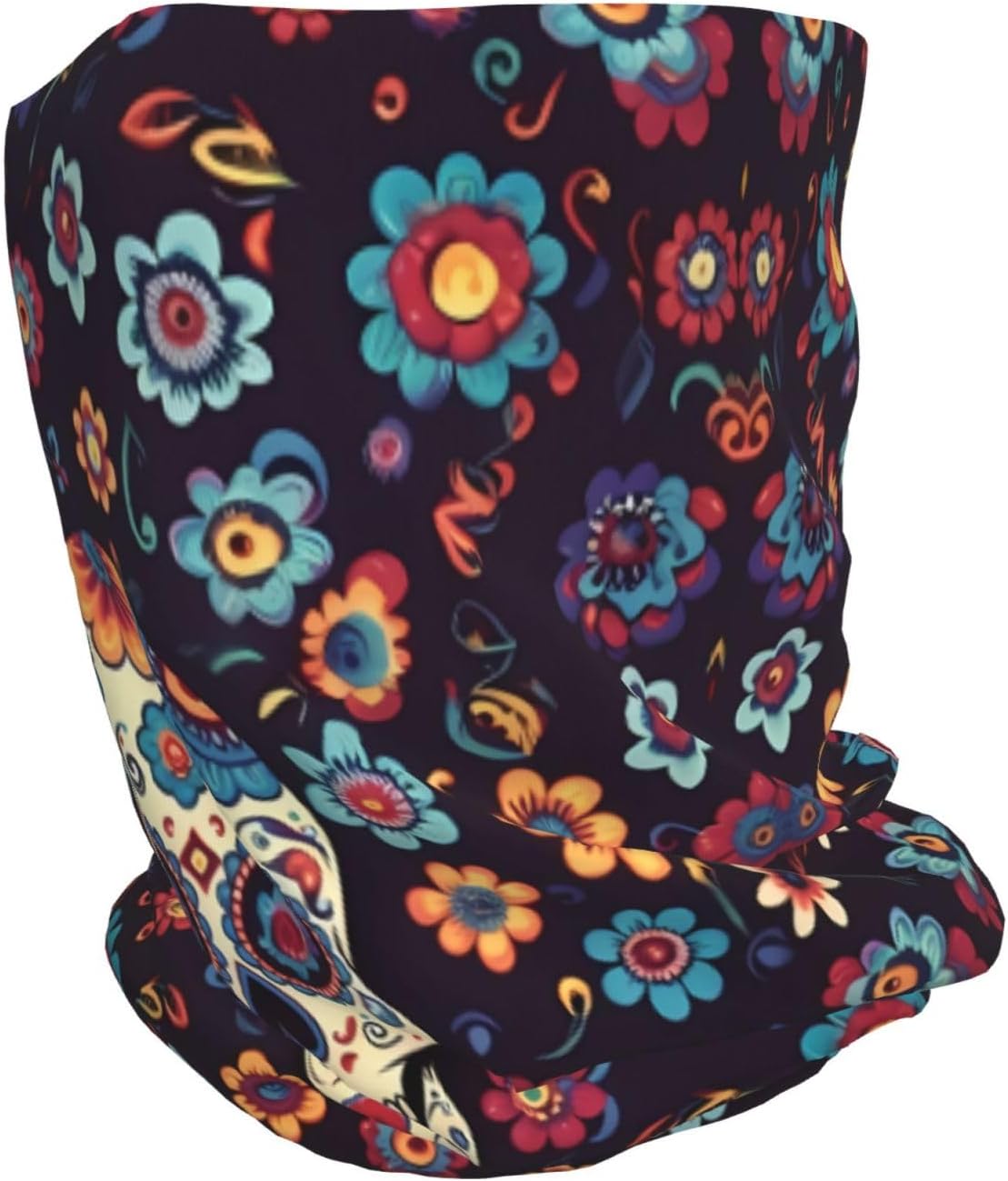 (Skulls) Multi-Functional Convertible Brimless Hat for Daily Outdoor Travel Use -