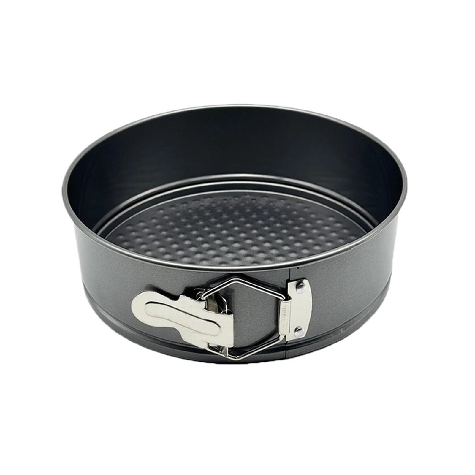 Generico Stampo da forno in metallo antiaderente, teglia rotonda, fondo rimovibile, stampi for torte in acciaio al carbonio(24CM)