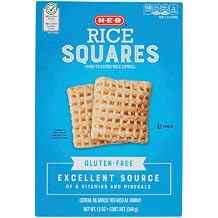 HEB Cereal - 1 box Rice Squares Gluten Free 12oz