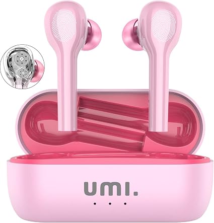 Amazon Brand-Umi auricolari Bluetooth 5.0 ibridi con driver quad,  impermeabili IPX7 Umibuds Cuffie Bluetooth senza fili Dual Dynamic  altoparlanti in grafene con bassi profondi Stereo (rosa) : Amazon.it:  Elettronica