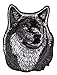 Produktbild Wolf Hund Aufnäher Bügelbild Iron on Patches Applikation