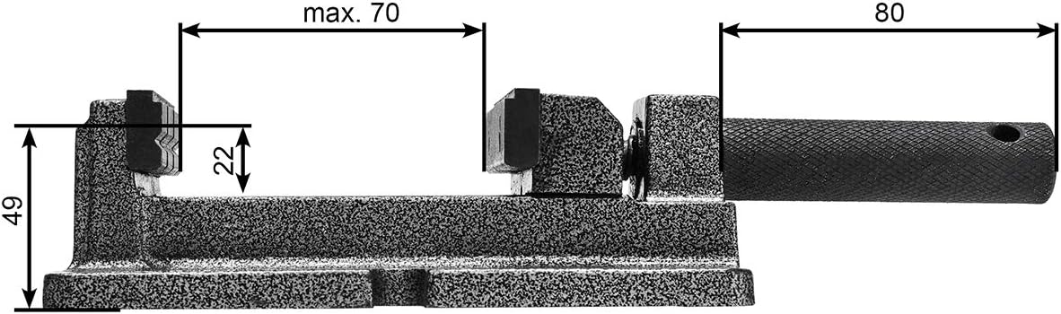 WABECO Bench Vice Machinist Tools, Drill Vice, 85 mm
