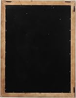 Vista 7 de Tablero de anuncios de tela SOFE, tablero de notas de 21"×27", grandes tableros de corcho para paredes con marco azul rústico, tablero de visión