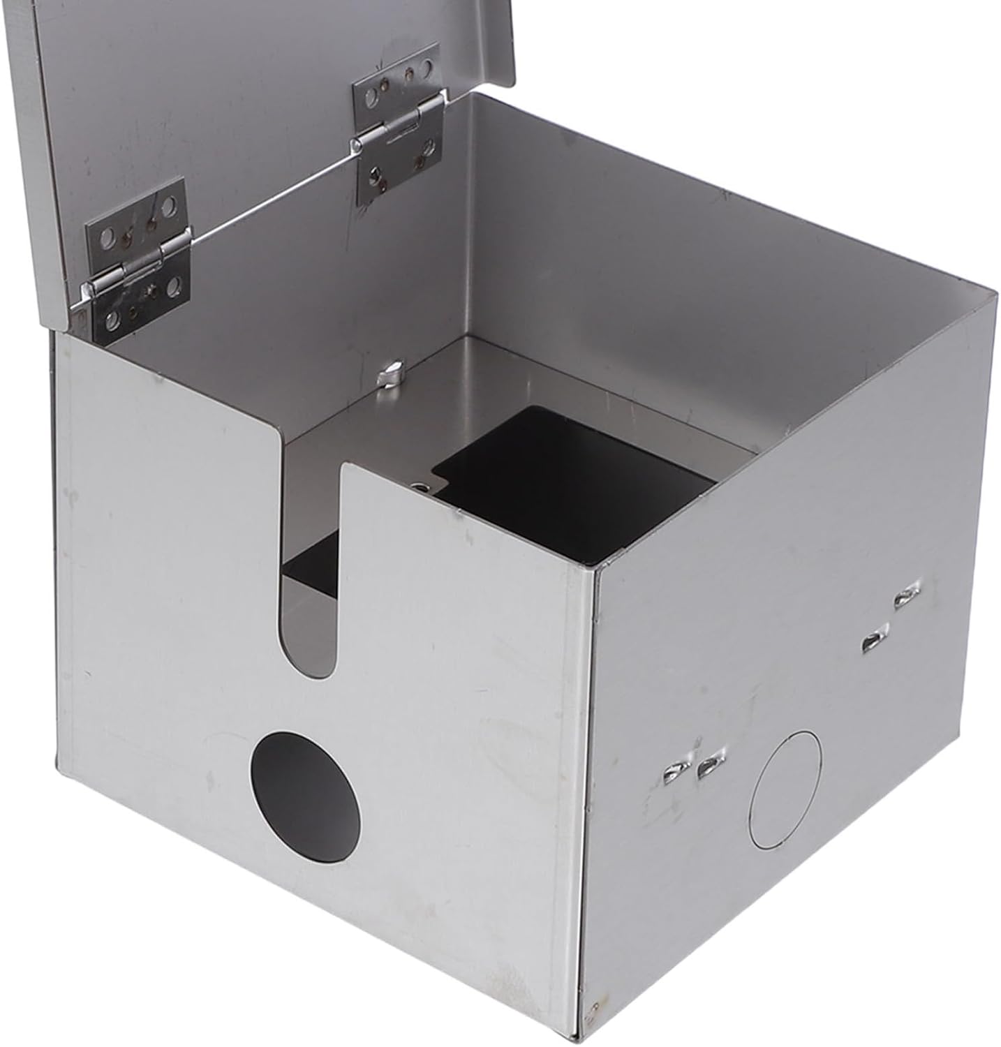 Uonlytech Stainless Steel Outdoor Socket Box Lockable Electrical Outlet Cover Weatherproof Outlet Protector