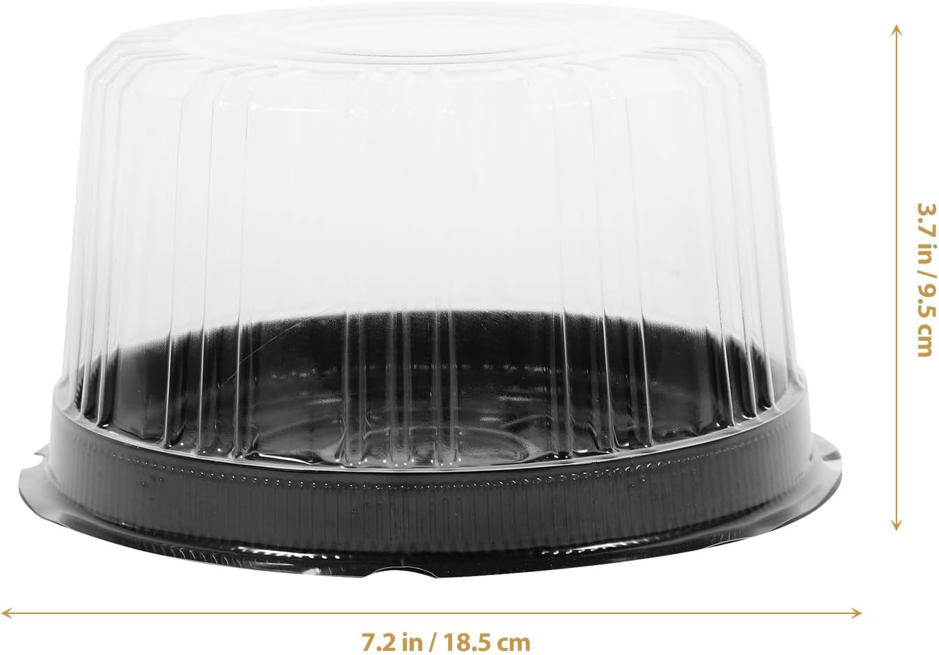 Alipis Disposable Plastic Cake Container 10pcs Cake Carrier with Clear Dome Lid Disposable Cake Holder with Lid Clear Cake Transport Container for Dessert, Cakes, Cookies, Salads Random Color