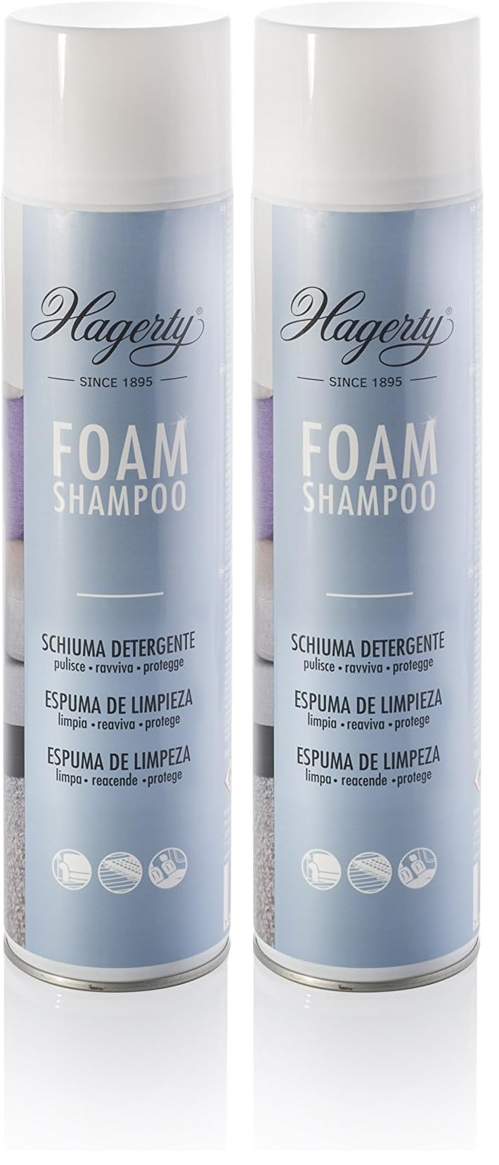 Hagerty Foam Shampoo I Detergente in Schiuma per tappeti e Tessuti I Detergente Premium I Detergente per tappeti e divani I Detergente in Schiuma da aspirare I Detergente per tappezzerie