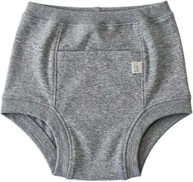 Roupa Íntima Absorvente para Incontinência Urinária, Unissex, Reutilizável, Anti Vazamento, Pós-Parto e Pós-Cirurgia, Cinza, Tamanho M
