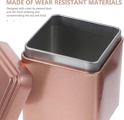 Miniatura 8 de Luxshiny 4 piezas de hojalata té de metal latas de alimentos contenedores de azúcar para encimera lata de té de hojalata contenedor de