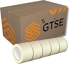 Gocableties Paper Tape - 75mm x 50m - 5 Rolls - For Surface Protection While Painting - Solvent Free Adhesive