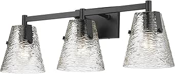 Z-Lite 1101-3V-MB Analia Vanity, 3-Light 300 Total Watts, Matte Black