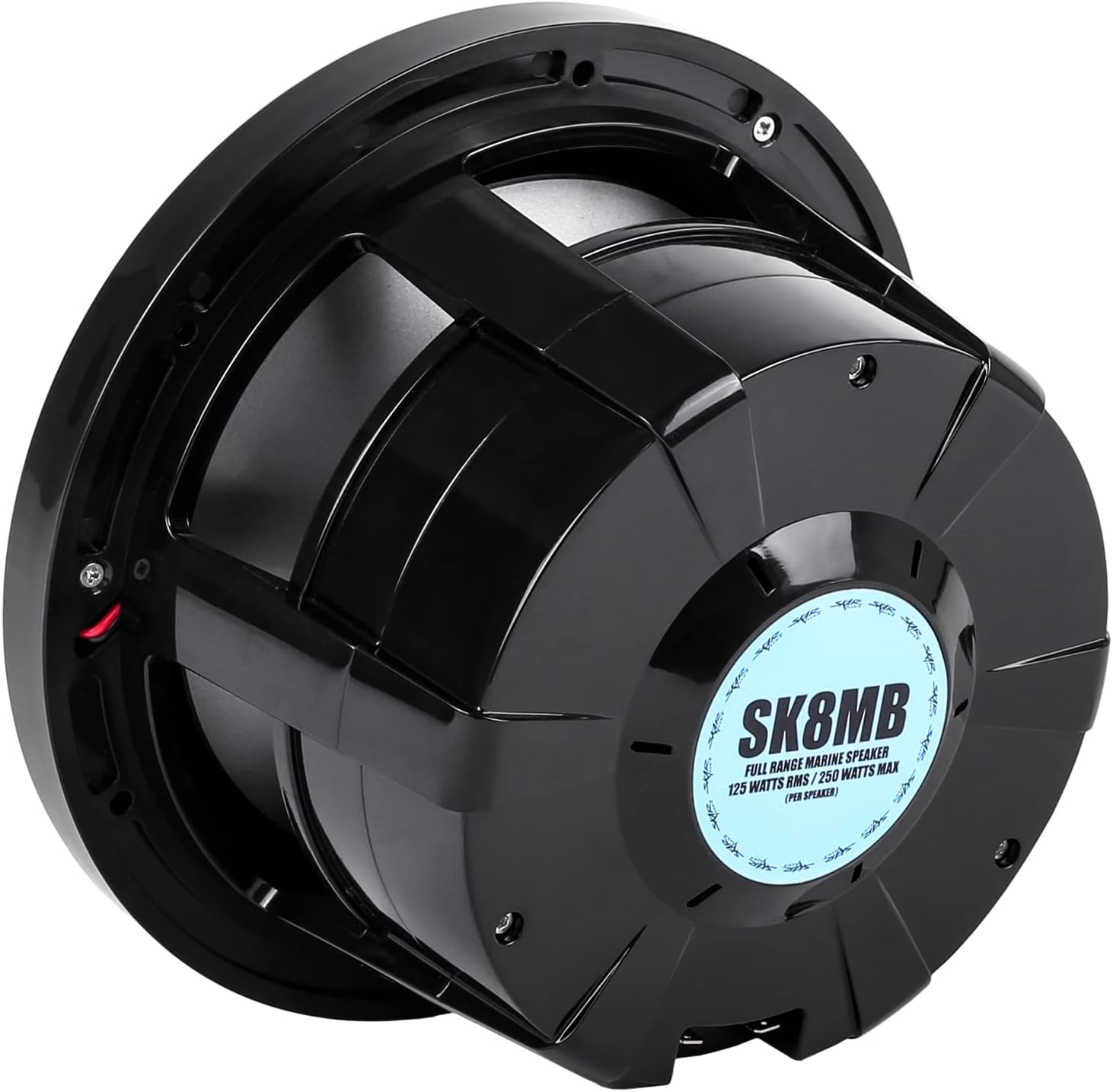 Skar Audio SK8MB 8" 2-Way Marine Full Range 500 Watt Coaxial Speakers, Pair (Black) - Image 4