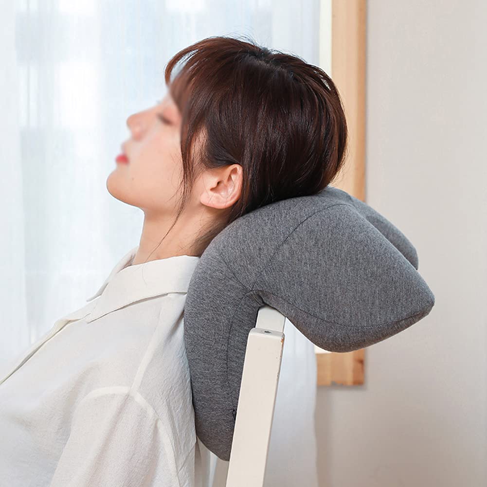 DongBao Reise Nackenkissen, Memory Foam Reisekissen für Auto, Camping, Büro, Schule, Kopf Nackenkissen, Rückenkissen, Reisezubehör für Damen und Herren