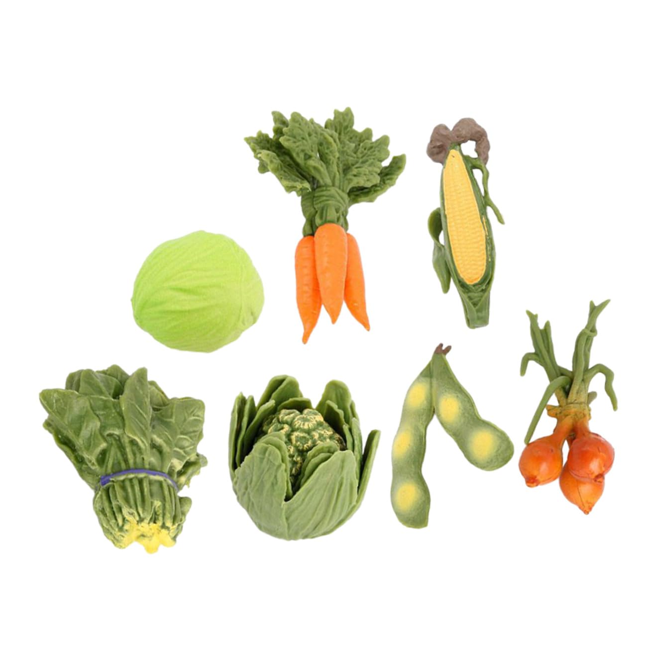 BESPORTBLE Realistic Plastic Vegetable Models Artificial Fake Veggies Display Props for Restaurant Market Educational Preschool Lightweight Plastic Simulation Ornaments for Home and Shop