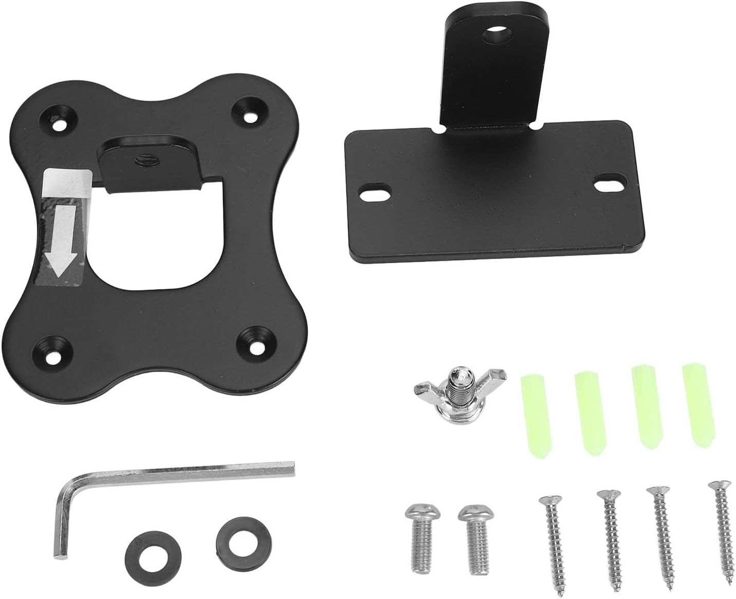 Wall-mounted loudspeaker bracket ， Metal Speaker Wall Mount Bracket For Genelec G2 HIFI Active Speaker Multicolor Pack Of 2(Black)